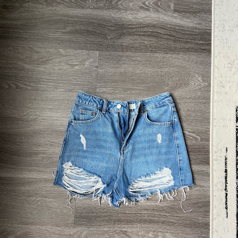 Top shop moto mom shorts